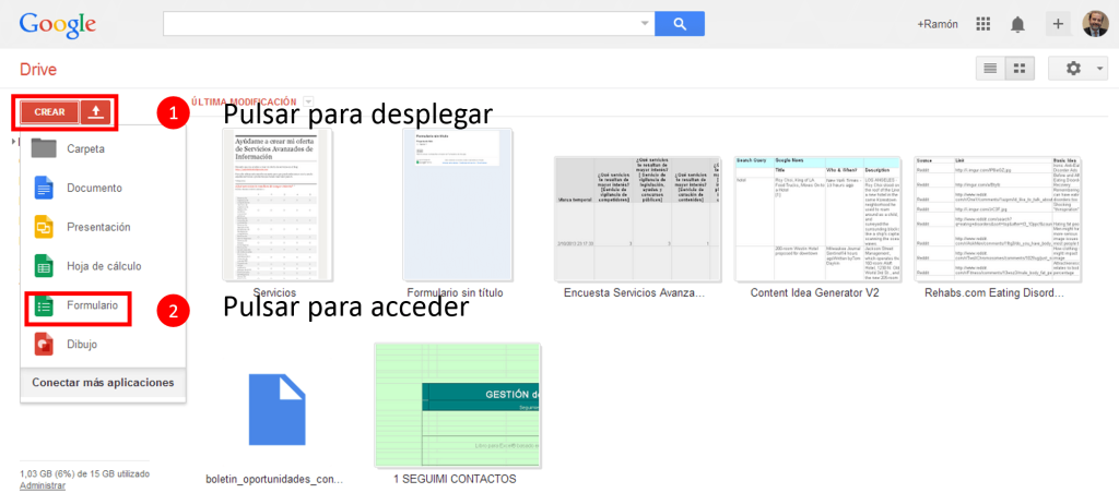 Acceso a google drive