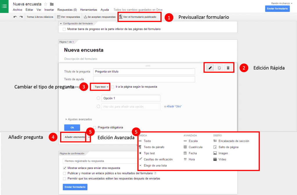 Cómo crear una encuesta en Google Forms y meterla en un post